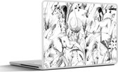 Autocollant pour ordinateur portable - 11,6 pouces - Aquarelle - Animaux - Plantes - Garçons - Filles - Enfants - 30x21cm - Autocollants pour ordinateur portable - Peau pour ordinateur portable - Couverture