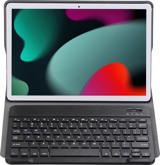 IVEOPPE iPad 9e Generatie Hoes Met Toetsenbord, Bluetooth Magnetisch Afneembaar QWERTZ Touchpad Voor iPad 10.2 Inch 9/8/7 Generatie, iPad Air 3e Gen