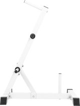 Gorilla Sports Gewichten rek - 30 mm - Schijvenstandaard schuin - Staal - Wit