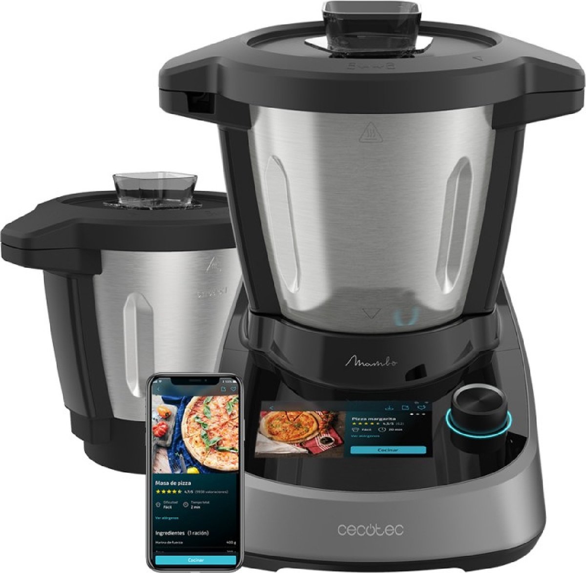 Cecotec Mambo Touch con Jarra Habana 1600 W 3,3 l Zwart, Roestvrijstaal
