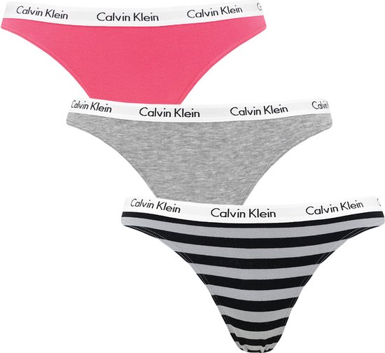 Onderbroek Vrouwen Maat M Calvin Klein Strings Dames (3pack) bol