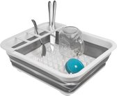 Tapis de vaisselle pliable YUNICS® - Tapis de vaisselle - Égouttoir à vaisselle - Égouttoir à vaisselle - Pour lave-vaisselle - Universel - Argent