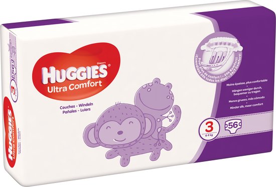Huggies Luiers - Maat 3 (4 Tot 9 Kg) - 336 Stuks (6X56) -  Voordeelverpakking | Bol.Com