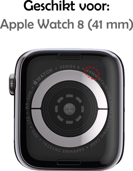 Siliconen Hoesje Geschikt voor Apple Watch Series 8 41mm Hoes Case - Hoes Geschikt voor Apple Watch Series 8 41mm Case - Transparant - 2 Stuks