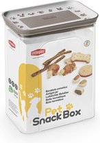 Chiens Biscuit jar pet snack box 10x15,5x19,5 cm gris