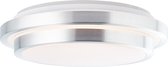 BRILLIANT lamp Vilma LED plafonnier 41 cm blanc-argent | 1x LED 24W intégrée, (2460lm, 3000-6000K) | Échelle de A ++ à E. | Variable en continu / réglable via la télécommande