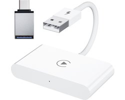 Carplay Dongle - Draadloos - Apple carplay - Bluetooth - Wit