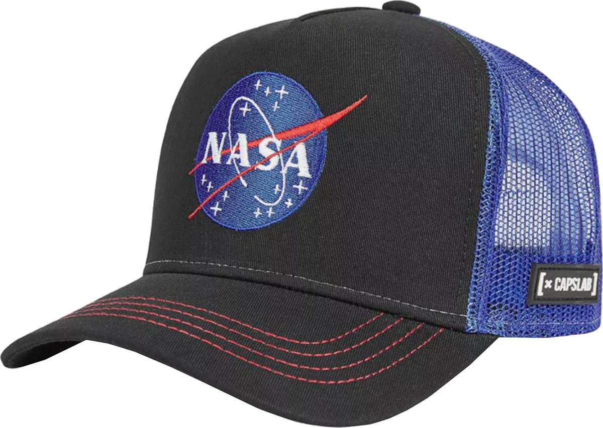 Capslab Space Mission NASA Cap CL-NASA-1-NAS4, Mannen, Zwart, Pet, maat: One size