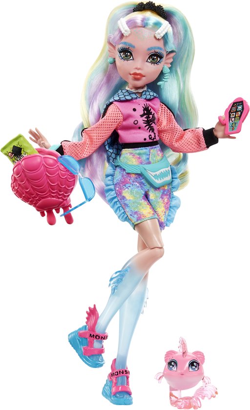 Monster High - Modepop - Lagoona Blue pop met schelpenzak — afbeelding 4
