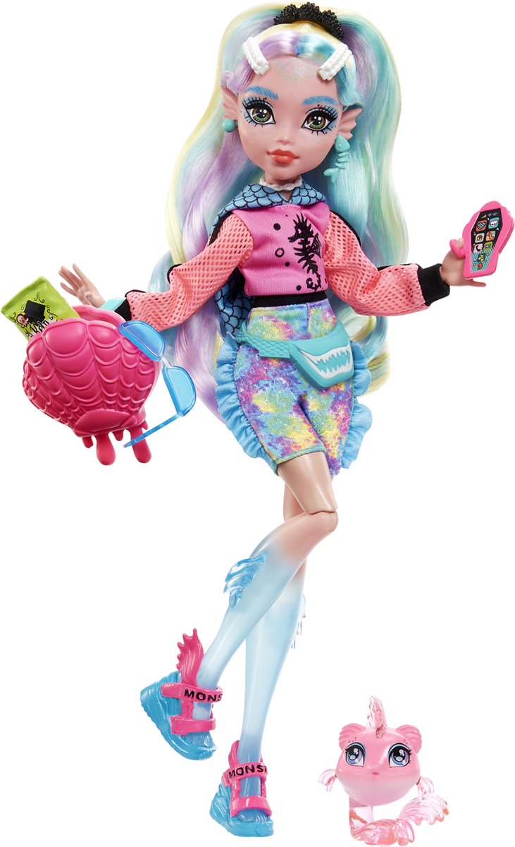 Monster High - Modepop - Lagoona Blue pop met schelpenzak — afbeelding 4