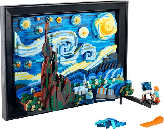 LEGO Ideas Vincent van Gogh - De sterrennacht Decoratie Set voor Volwassenen - 21333