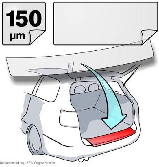 Protection du coffre liste de moulage de protection pare - chocs arrière  voiture bande