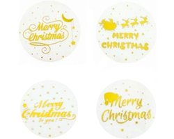 Kerst stickers rond 