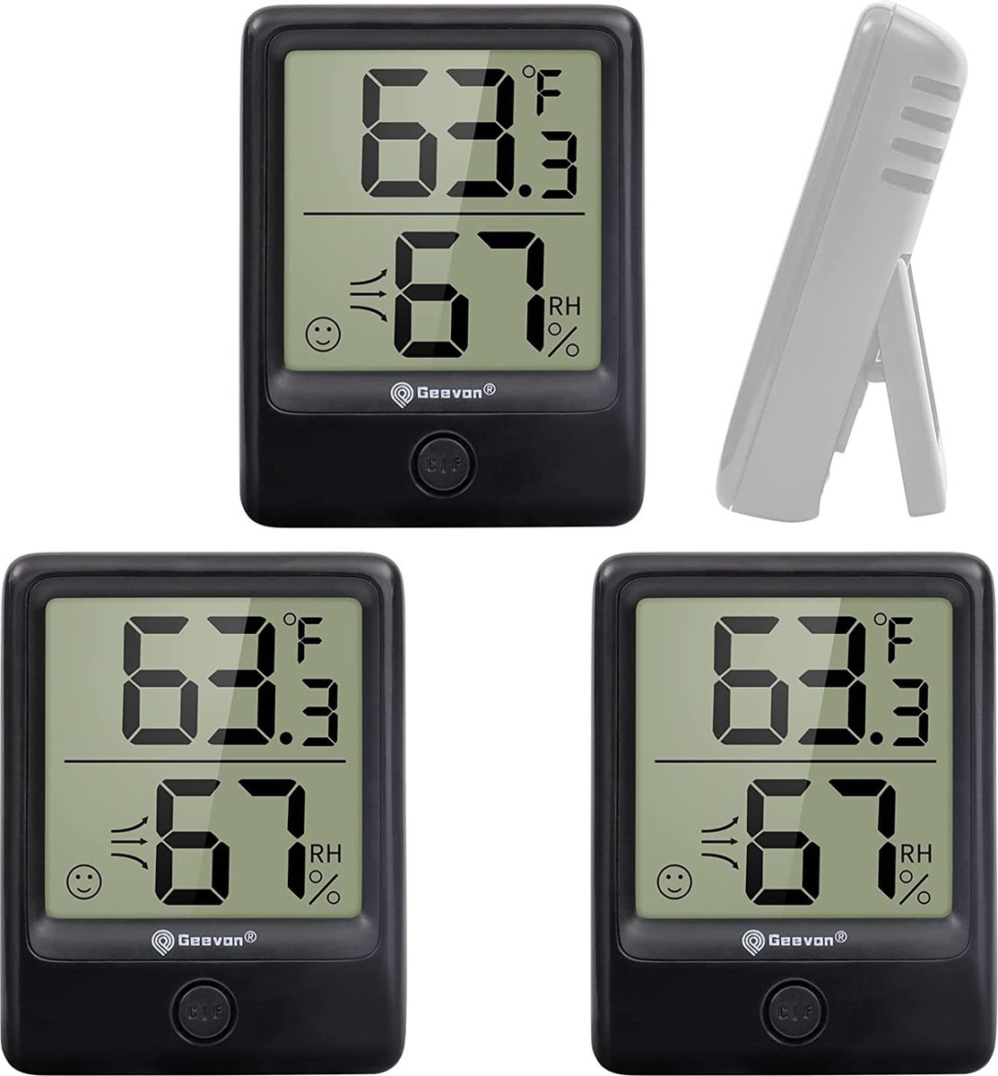 Kamerthermometer - Digitale Thermometer – Vochtigheidsmeter - Binnenthermometer