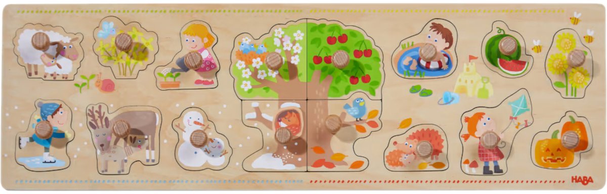 HABA Inlegpuzzel Vier seizoenen.