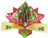 3D Pop-up Wenskaart met envelop - Merry Christmas - Christmas Tree