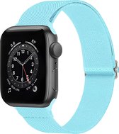 Bracelet adapté pour Apple Watch Strap 38/40/41 mm Bracelet en nylon avec boucle - Bracelet de montre adapté pour Apple Watch 1-8 / SE - 38/40/41 mm - Bleu clair