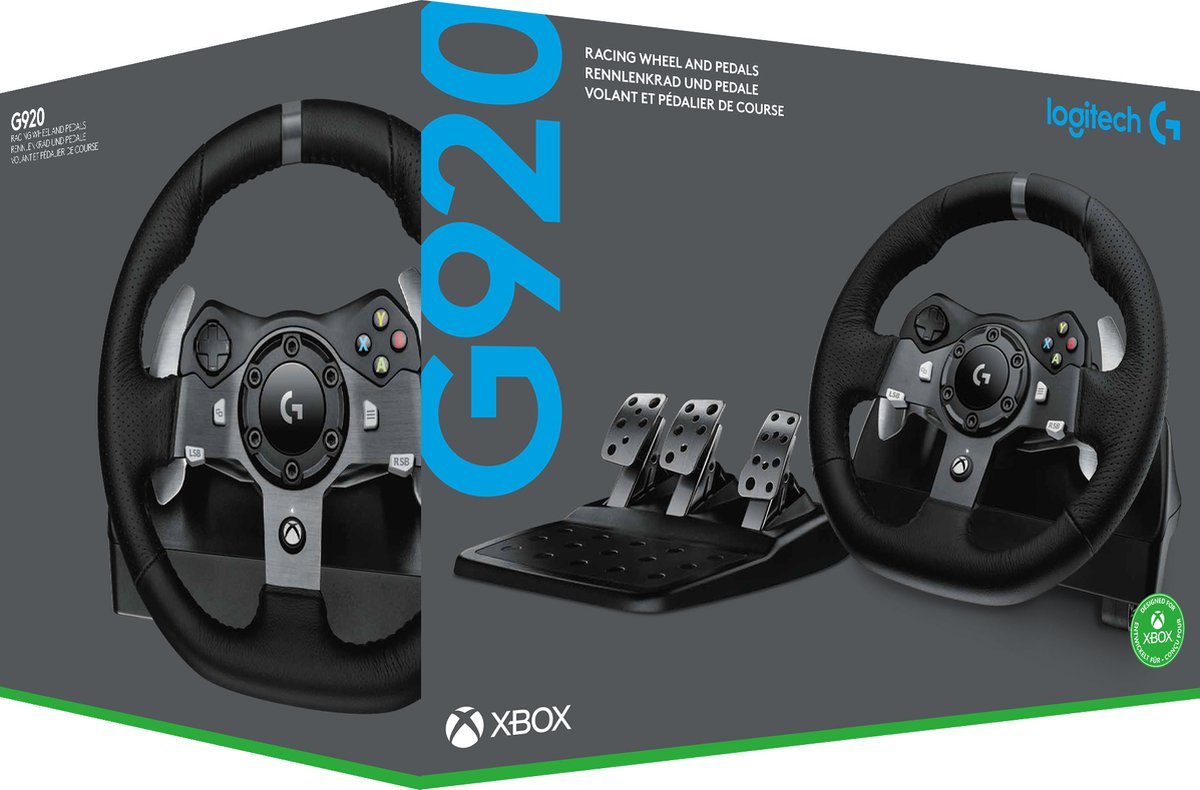 Logitech G920 - Driving Force Racing Wheel - Geschikt voor Xbox Series,  Xbox One en PC | bol