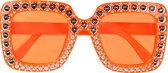 Boland - Partybril Bling bling oranje Oranje - Volwassenen - Koningsdag - Koningsdag