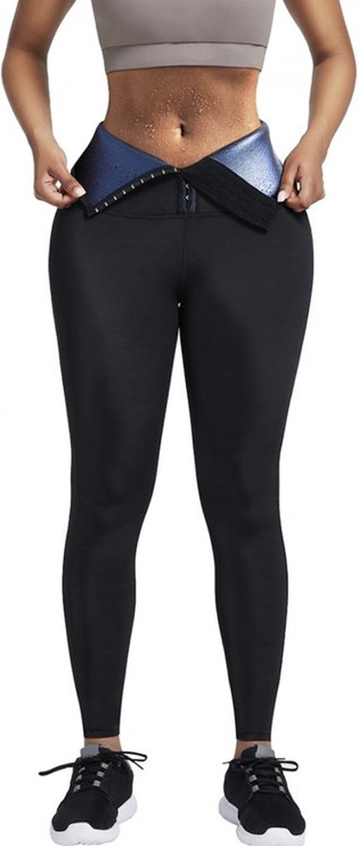 sport legging met zweetband - squad proof - zwart maat XL