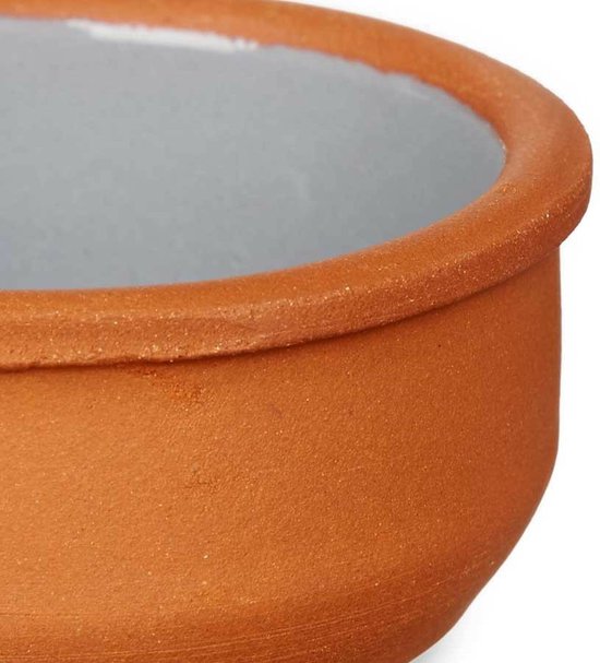 La Dehesa - Set 18x plats à tapas/crème brûlée terre cuite/gris 8 cm