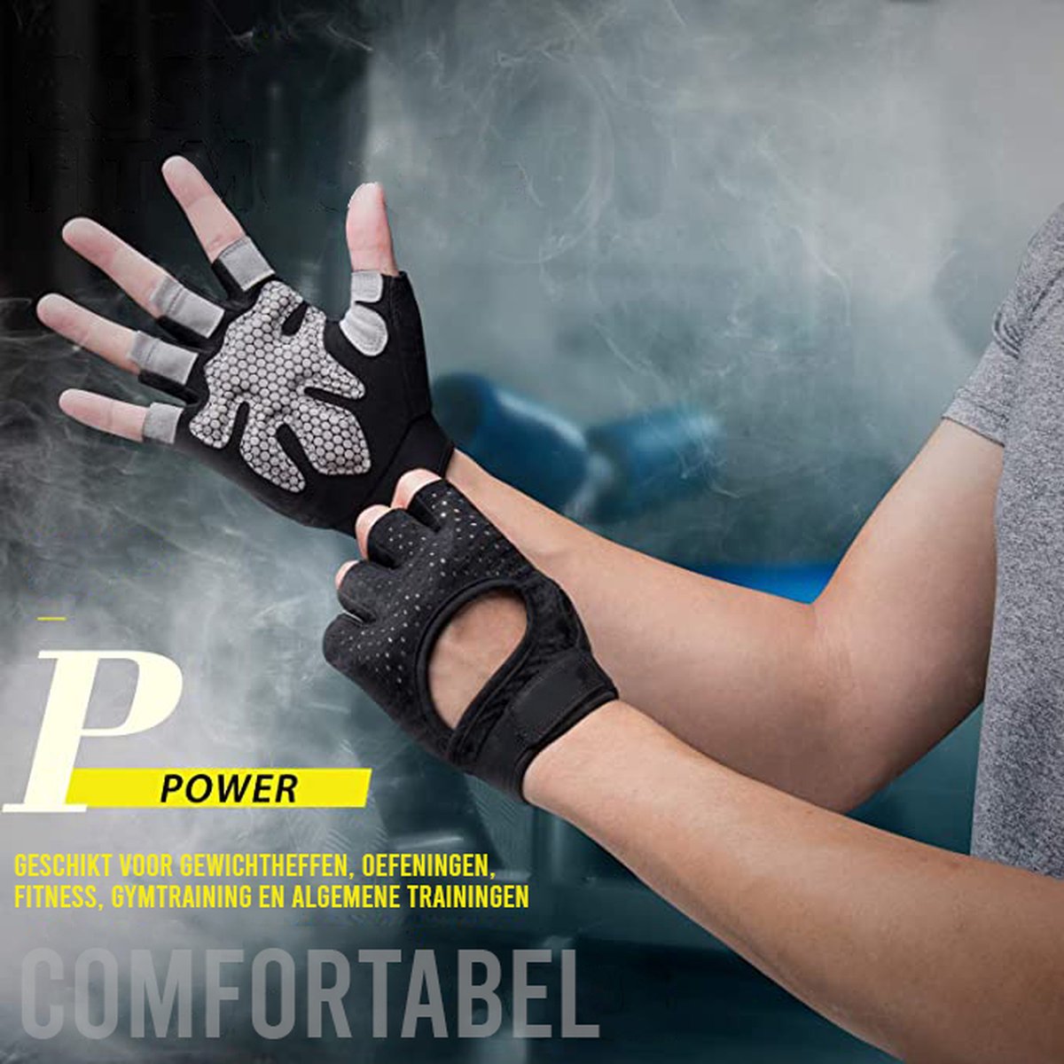FitBoostR Sport & Fitness Handschoenen - Maat M - Heren & Dames - Krachttraining - Crossfit Grips — cadeau in Sport & Outdoor - foto 5