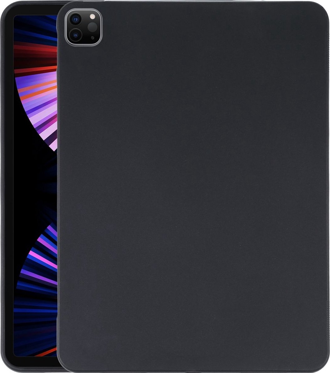 Mobigear Tablethoes geschikt voor Dunne Apple iPad Pro 12.9 Inch (2020) Hoes Flexibel TPU | Mobigear Basics Backcover | iPad Pro 12.9 Inch (2020) Case | Back Cover - Zwart