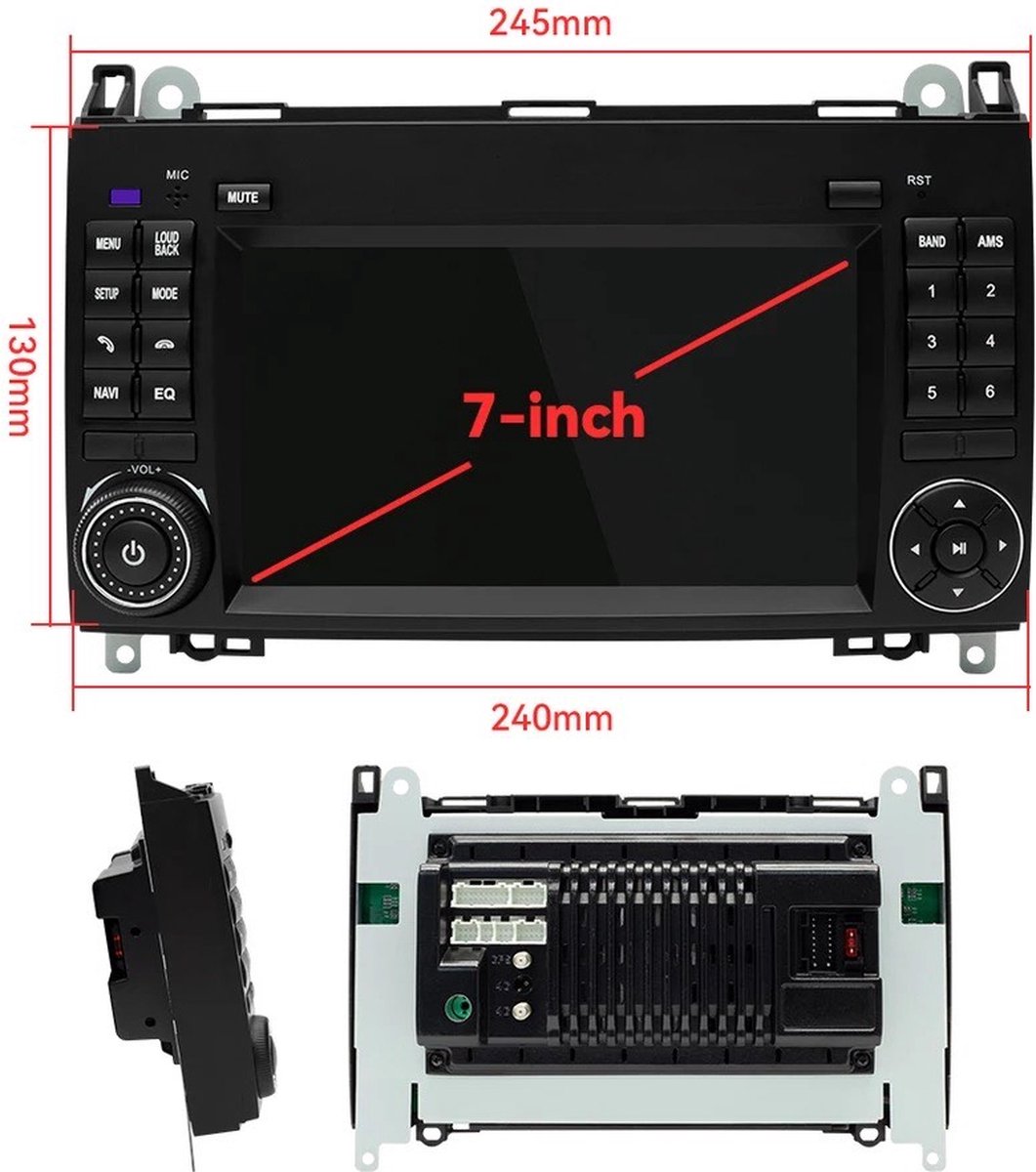 Anelli Adattatori Per Altoparlanti 165mm Per Mercedes Vito W639, Viano W639 E Sprinter II W906 – Sostituzione DIN - 2