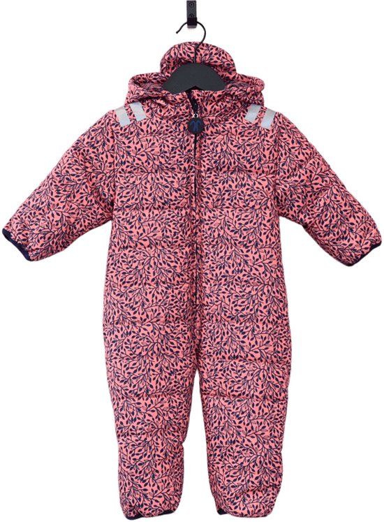 Ducksday - Snowsuit baby - Winterpak  - Pip - Roze -Donkerblauw - maat 74