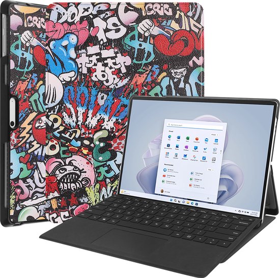 BAILI Hülle für Microsoft Surface Duo 2 mit Ständer, Handgelenkriemen Objektivschutz Microsoft Surface Duo 2 Schutzhülle Case, Unsichtbarer Metallring mit Ständer Handytasche-Blau