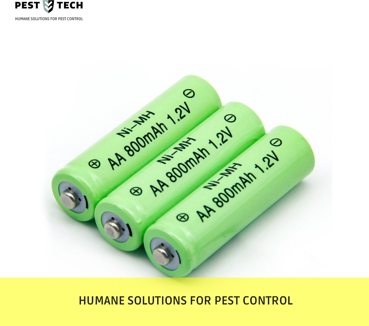 Pest-Tech 3 x Ni-MH AA 800mAh 1.2V