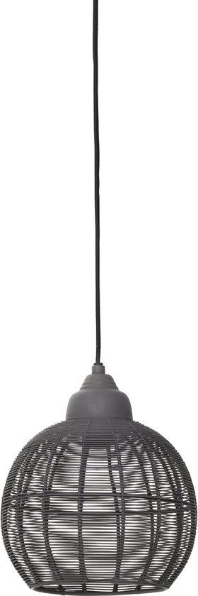 Light & Living Milla Hanglamp - Zwart - Ø22,5x23,5 cm