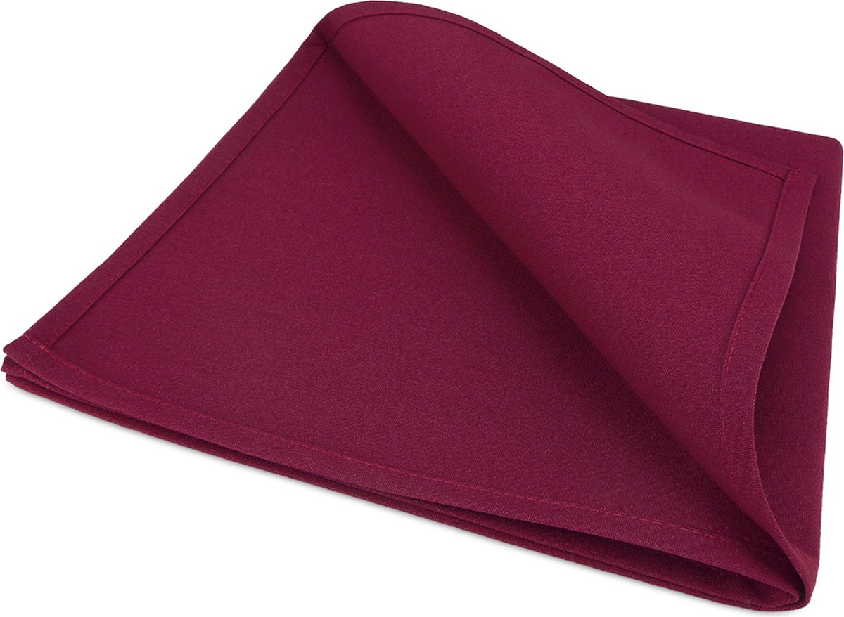 Treb Horecalinnen Servetten 10 stuks Maroon 51x51cm - Treb SP