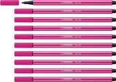 STABILO Pen 68 - Premium Viltstift - Roze Rood - Doos 10 stuks