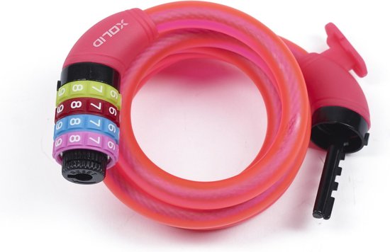 Xolid Ø12mm / 120cm - Kabelslot - Cijferslot Fietsslot - Eigen Code Instelbaar - Incl. Framehouder - Rose van XO — afbeelding 4