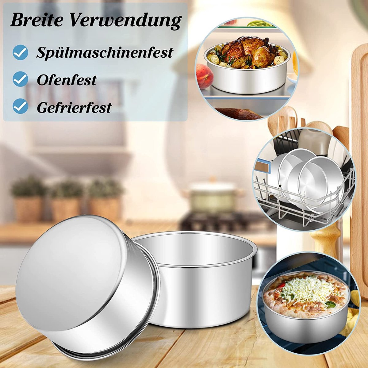 Bakvorm – Bakvromenset – Set van bakvormen - vele maten - premium kwaliteit materiaal - duurzaam