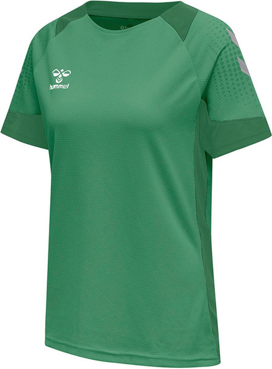 Hummel Lead Poly Shirt Dames - sportshirts - donkergroen - Vrouwen - hummel