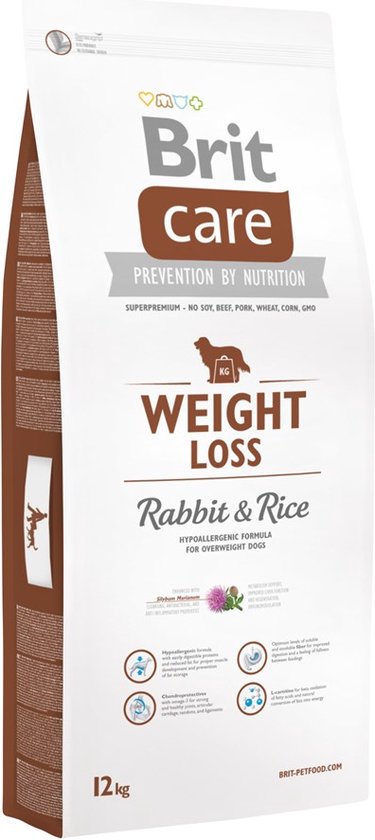 Brit Care Weight Loss Konijn & Rijst Hond 12kg