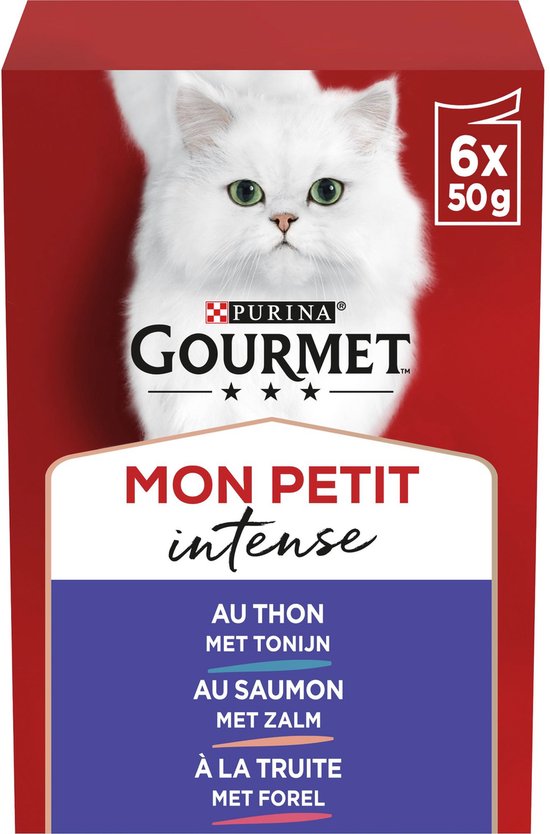 4X Gourmet Mon Petit Intense Vis – Kattenvoer – 6 X 50 Gr