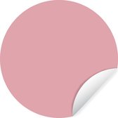 Wandcirkel - Behangcirkel - Roze - Effen - Interieur - Ronde muurdecoratie - Stickers - Muursticker - ⌀ 30 cm - Slaapkamer