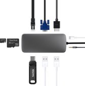iMounts USB-C hub/adapter - Ethernet en HDMI aansluiting - MacBook Air/Pro - Space Gray