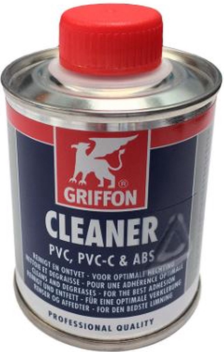 Griffon - Afbijtmiddel - 125ml - Voor het reinigen en ontvetten van PVC buizen, moffen en fittingen (hard),