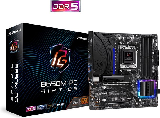 Asrock B650m Pg Riptide Moederbord Micro Atx Socket Am5 Amd