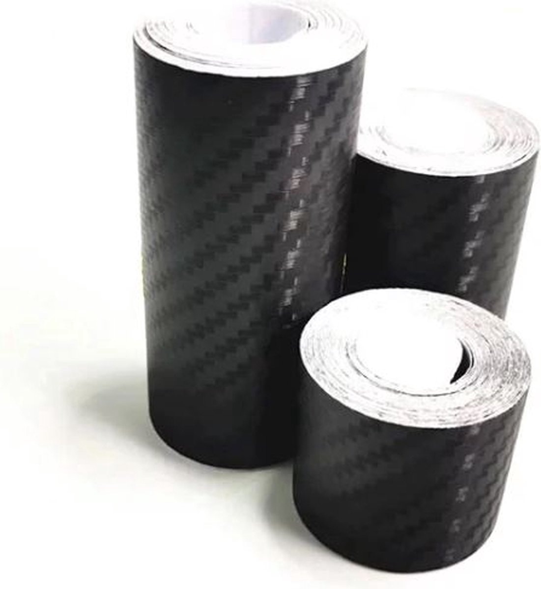 7 Mètres X 7 Cm De Large En Fibre De Carbone Autocollant Voiture Pare- Bumper Seuils