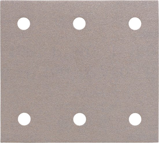 Makita schuurvel K150, 114x102mm, grijs met 6 perforaties.