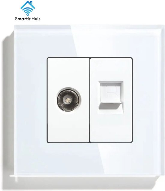 CAT 6/Coaxial – Combinaison – Wit