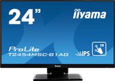 iiyama ProLite T2454MSC-B1AG touch screen-monitor 60,5 cm (23.8") 1920 x 1080 Pixels Multi-touch Multi-gebruiker Zwart