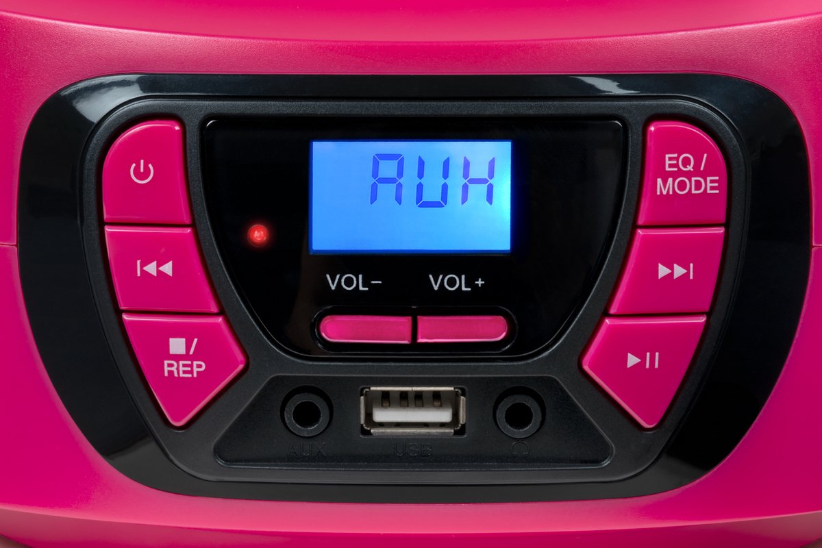 BIGBEN INTERACTIVE CD62RSUSBBT Rose Radio Lecteur CD portable