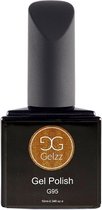 Gelzz Gellak - Gel Nagellak - kleur Golden Syrup G095 - Goud - Semitransparante kleur - 10ml - Vegan