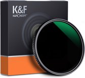 K&F Concept 72mm ND8-2000 variabel grijsfilter MC filter ND 3-11 stops